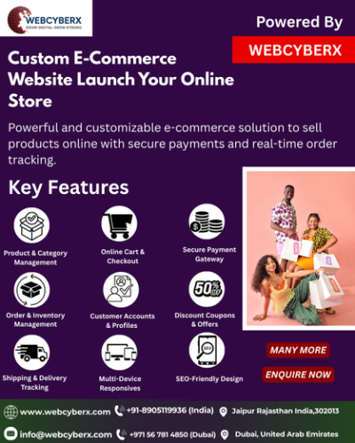 Custom E-Commerce Website Launch Your Online Store